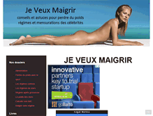 Tablet Screenshot of jeveuxmaigrir.net